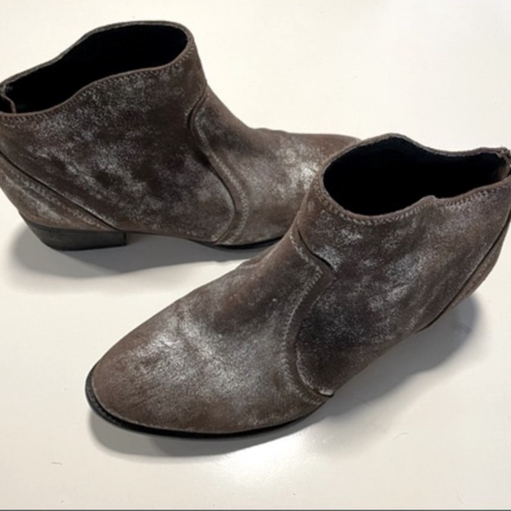 SILVER SPACE Cowboy Ankle Heel Zipper Women Boots